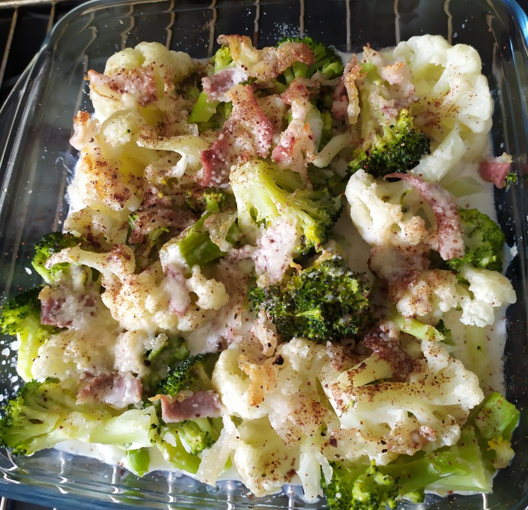 Brócoli y coliflor al horno Brócoli y coliflor al horno