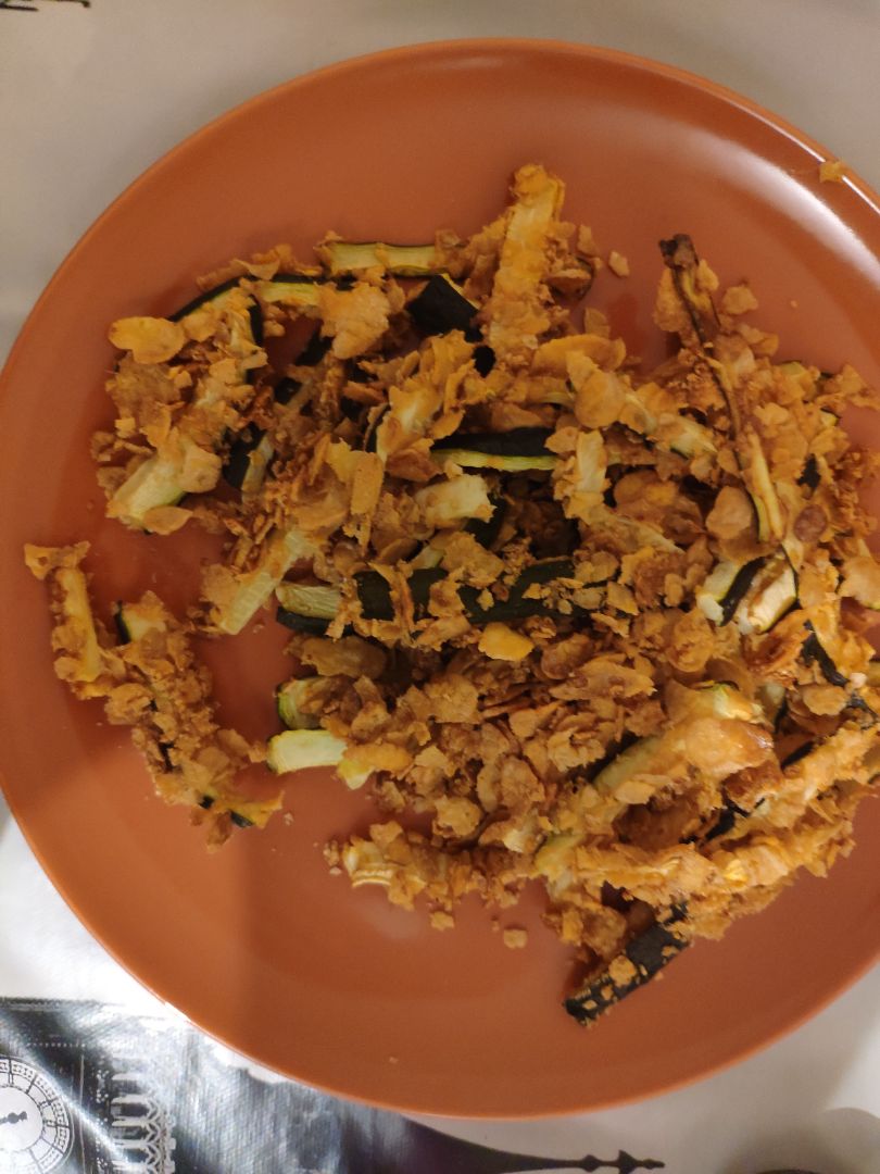 Calabacín empanado al horno Calabacín empanado al horno