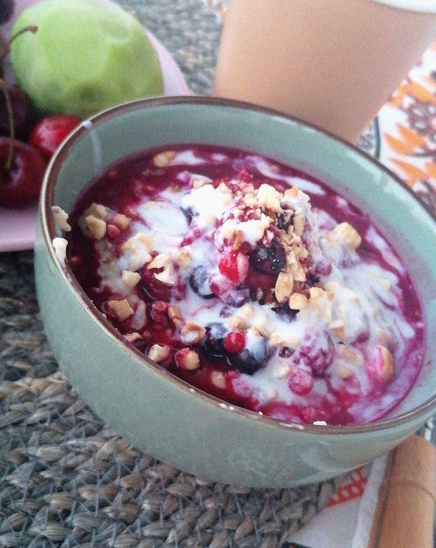 Porridge de frutos rojos Porridge de frutos rojos