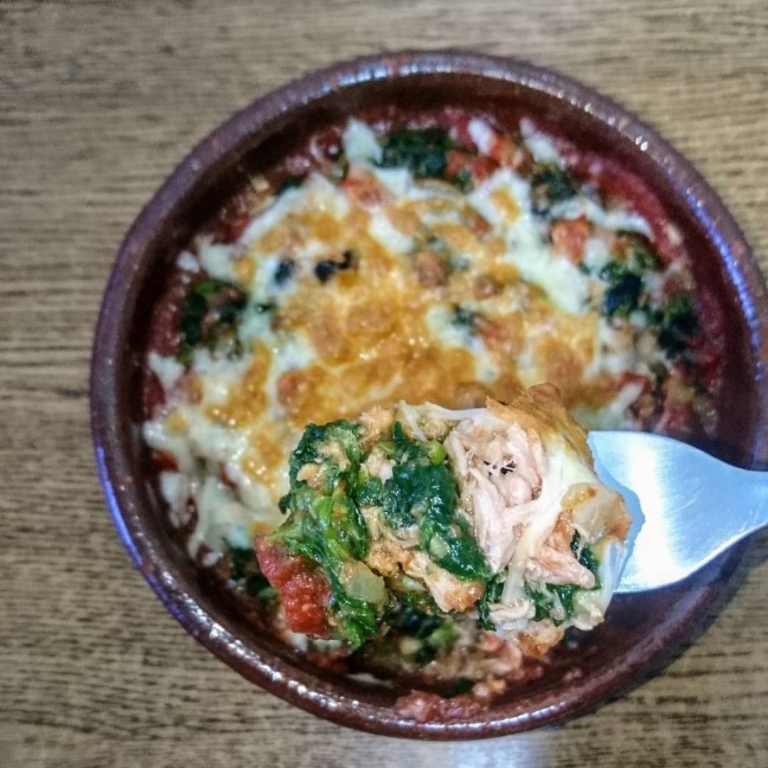 Espinacas con atun Espinacas con atun