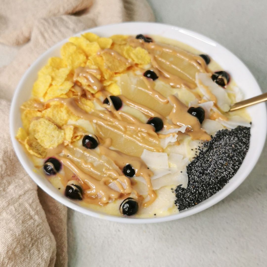 SMOOTHIE BOWL DE MANGO Paso 1 SMOOTHIE BOWL DE MANGO Paso 1