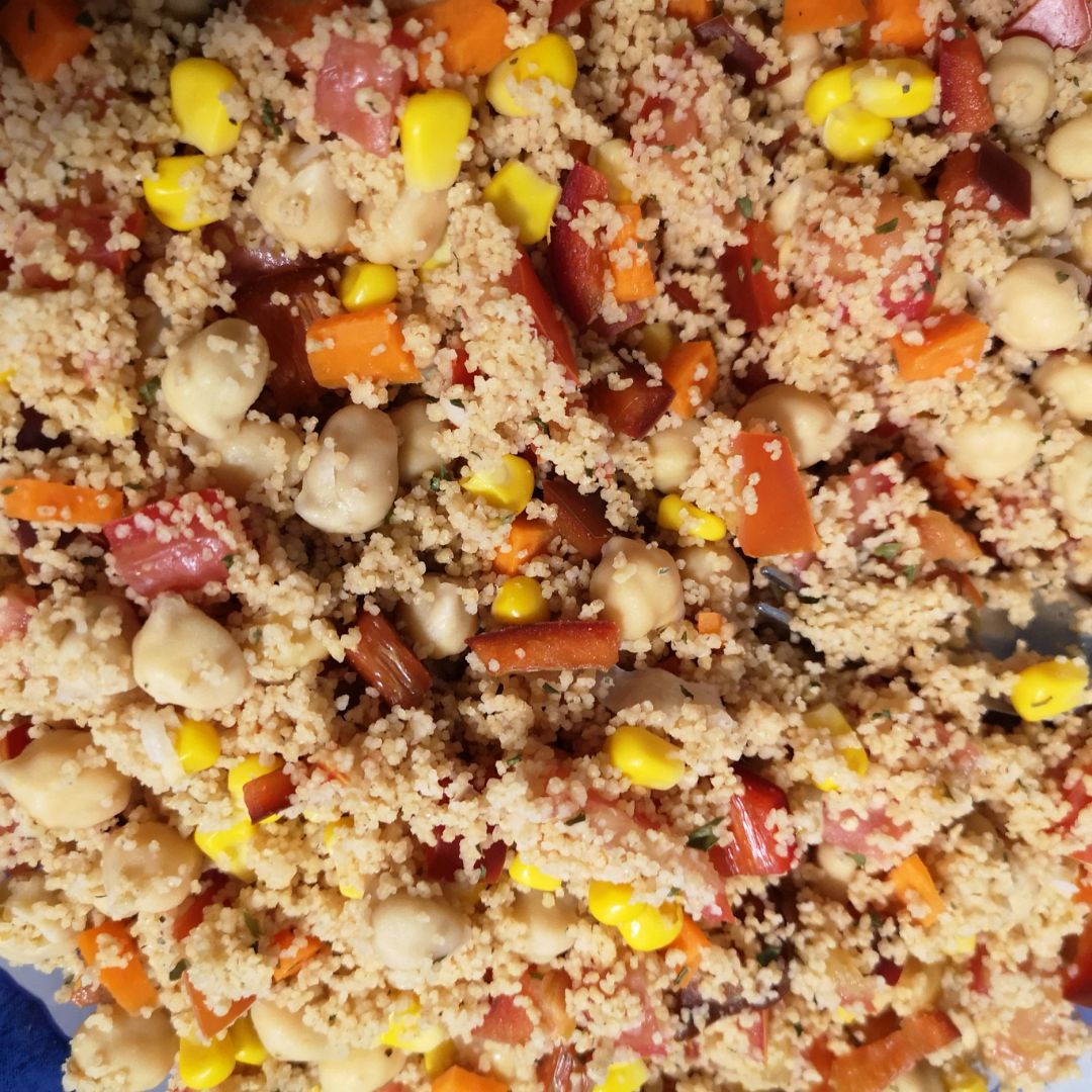 Ensalada de cous cous y garbanzos Ensalada de cous cous y garbanzos