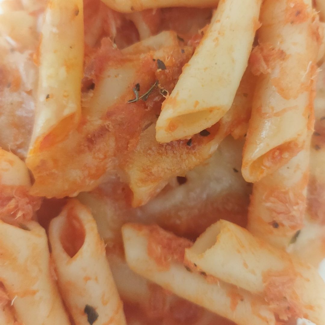 Macarrones con atún gratinados