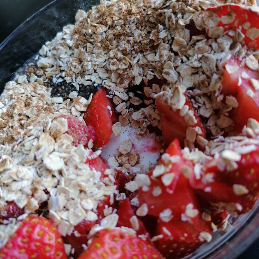 Skyr con fresas y Chía