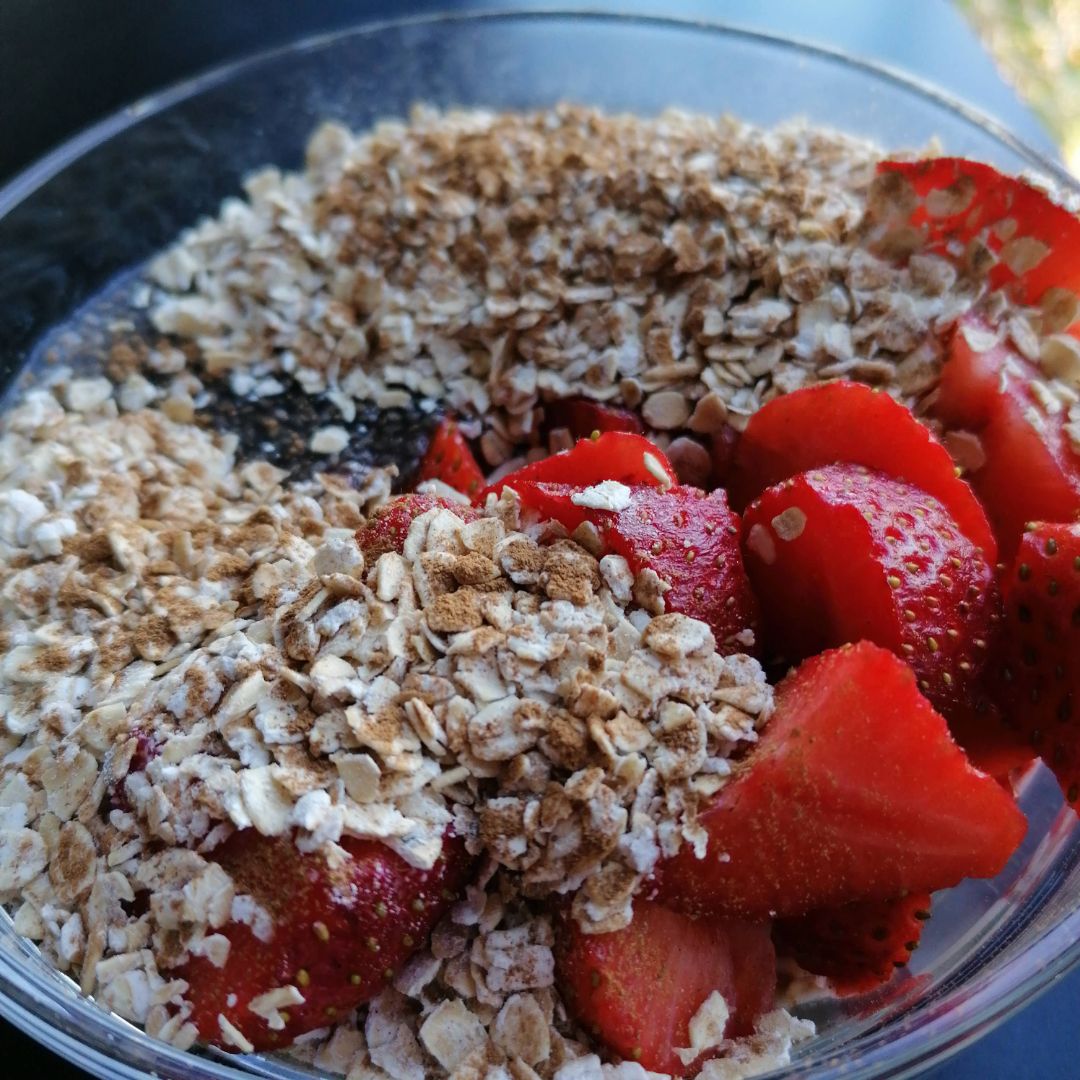 Skyr con fresas y Chía Paso 3
