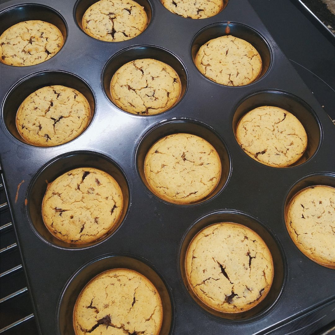 Muffins de avena, nueces y chocolate 🍫🍪 Muffins de avena, nueces y chocolate 🍫🍪