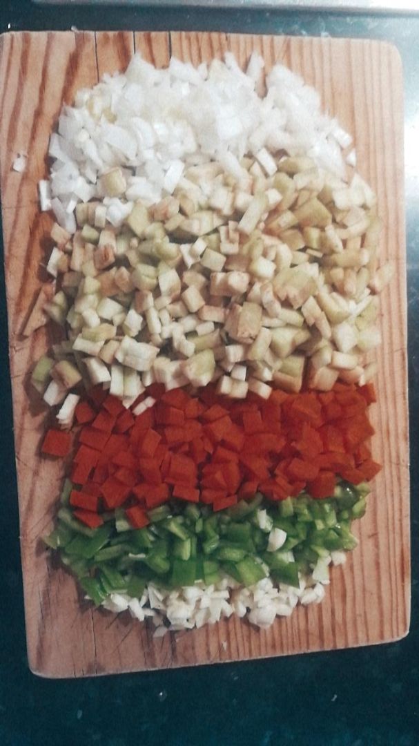 Pisto con huevo escalfado Paso 0 Pisto con huevo escalfado Paso 0