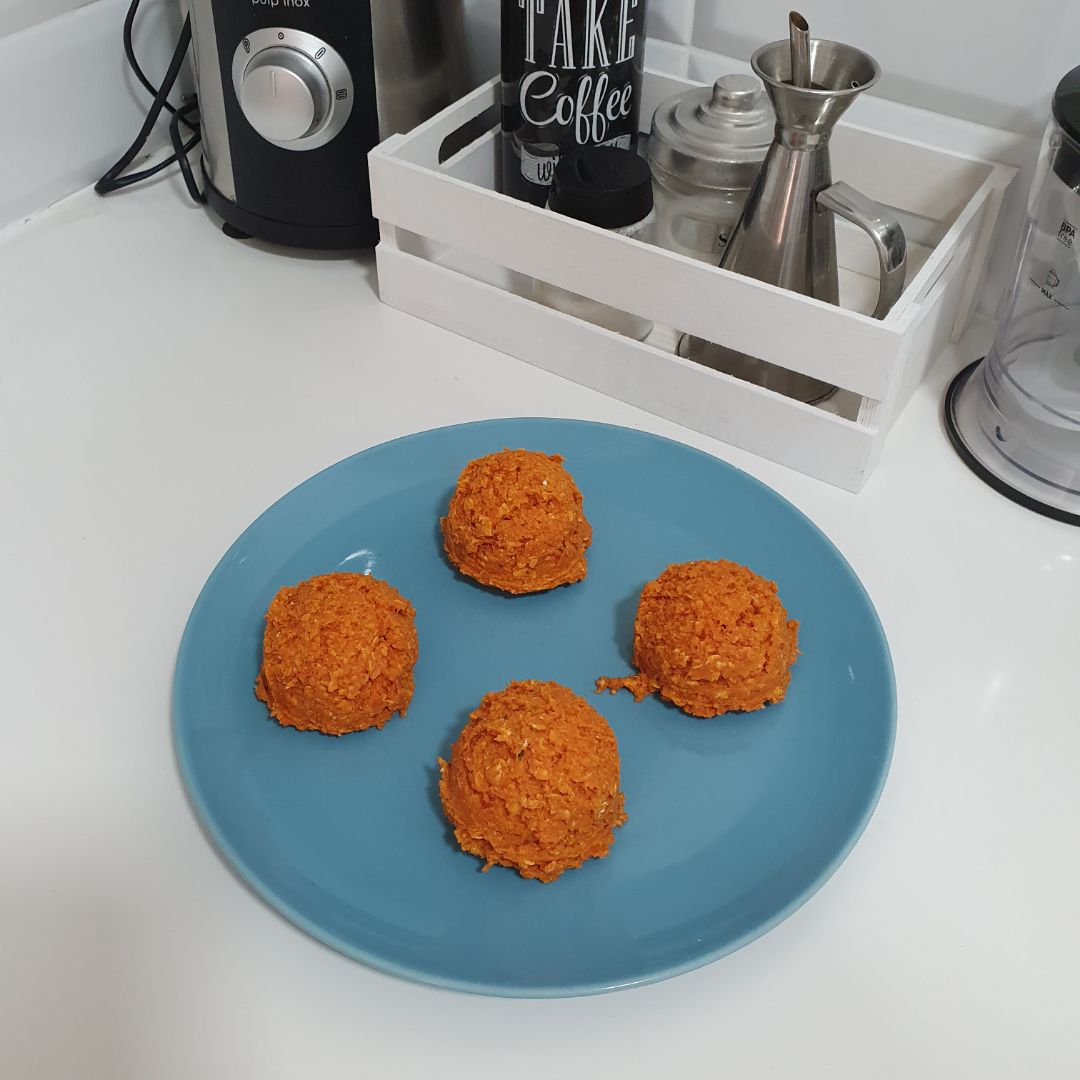Hamburguesas de garbanzos y pimientos del piquillo  Paso 5