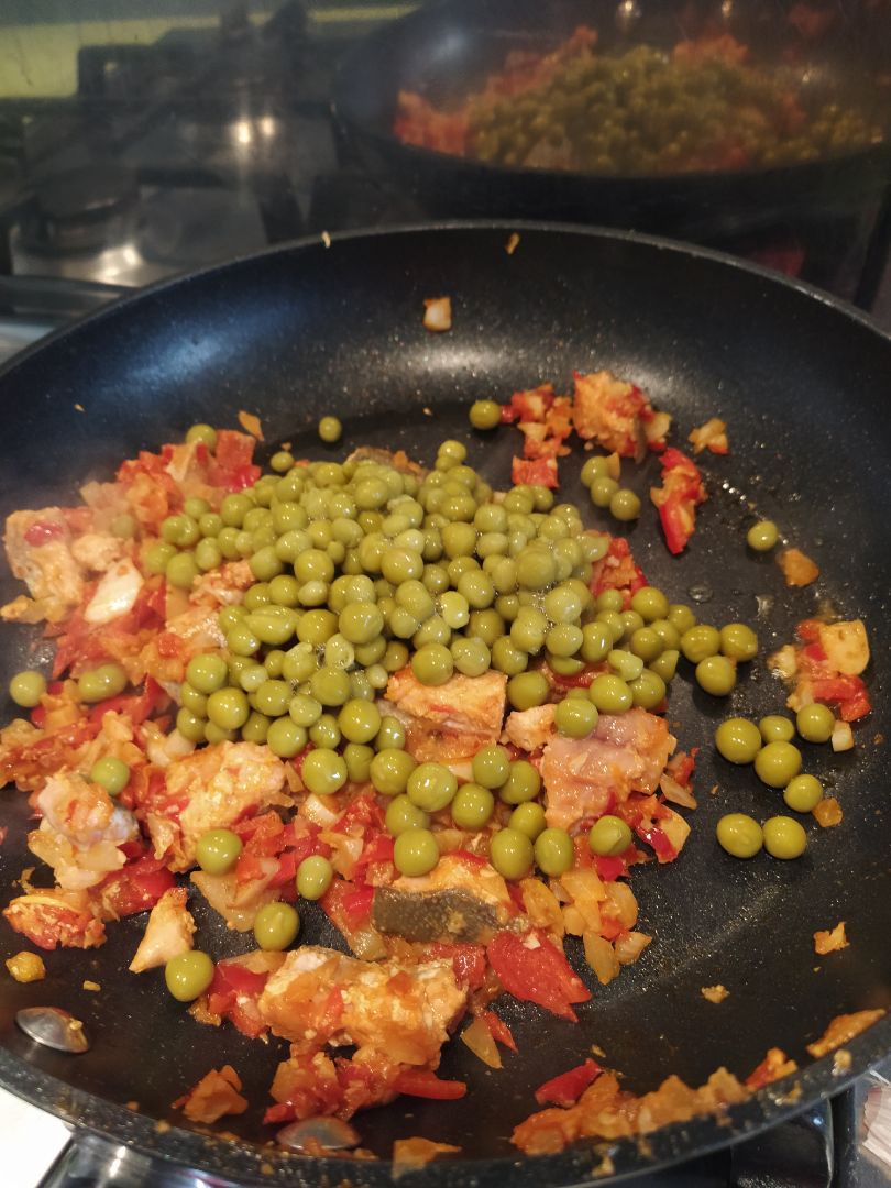Falso arroz de pescado y verduras Paso 2 Falso arroz de pescado y verduras Paso 2