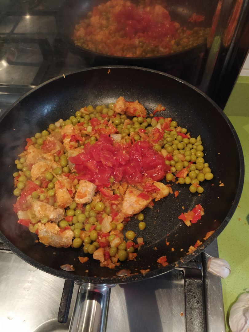 Falso arroz de pescado y verduras Paso 3 Falso arroz de pescado y verduras Paso 3