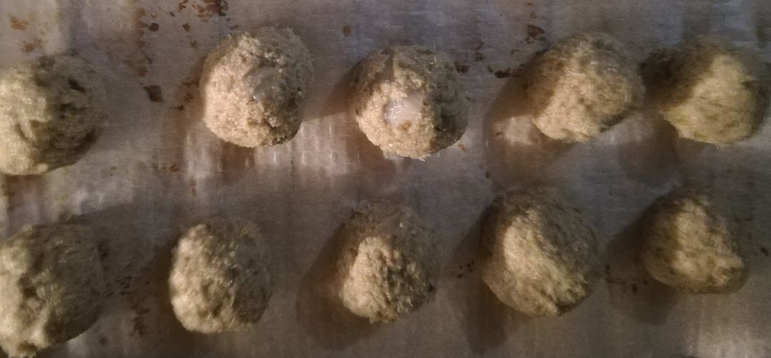Albóndigas de berenjena y parmesano. (Al horno) Paso 2 Albóndigas de berenjena y parmesano. (Al horno) Paso 2