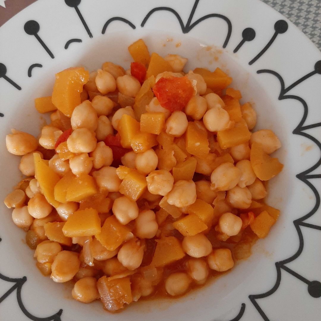 Garbanzo con calabaza Garbanzo con calabaza