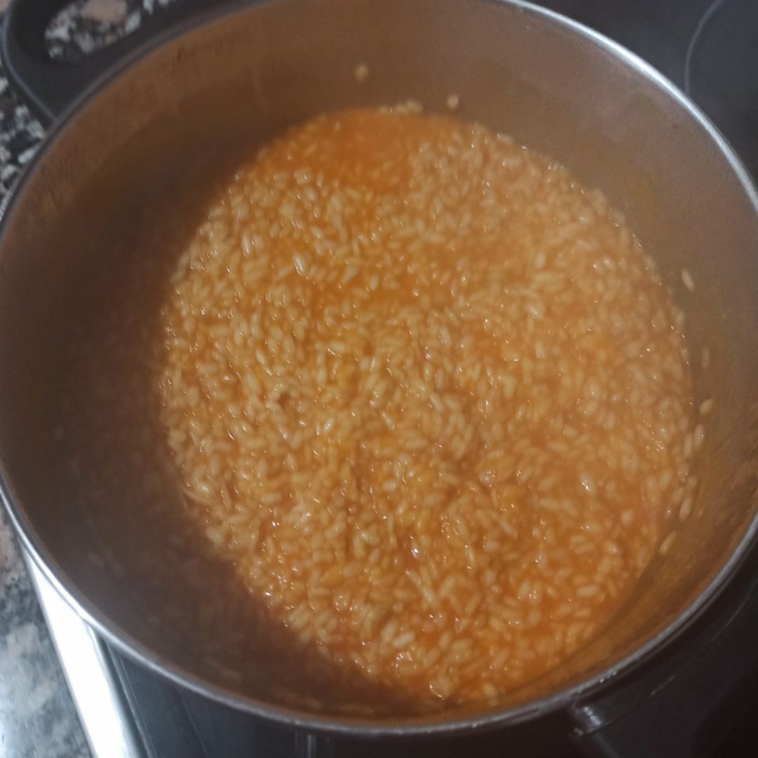 Arroz colorao o arroz al trote 😋 Paso 4 Arroz colorao o arroz al trote 😋 Paso 4
