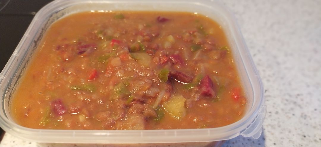 Lentejas rápidas con jamón Lentejas rápidas con jamón