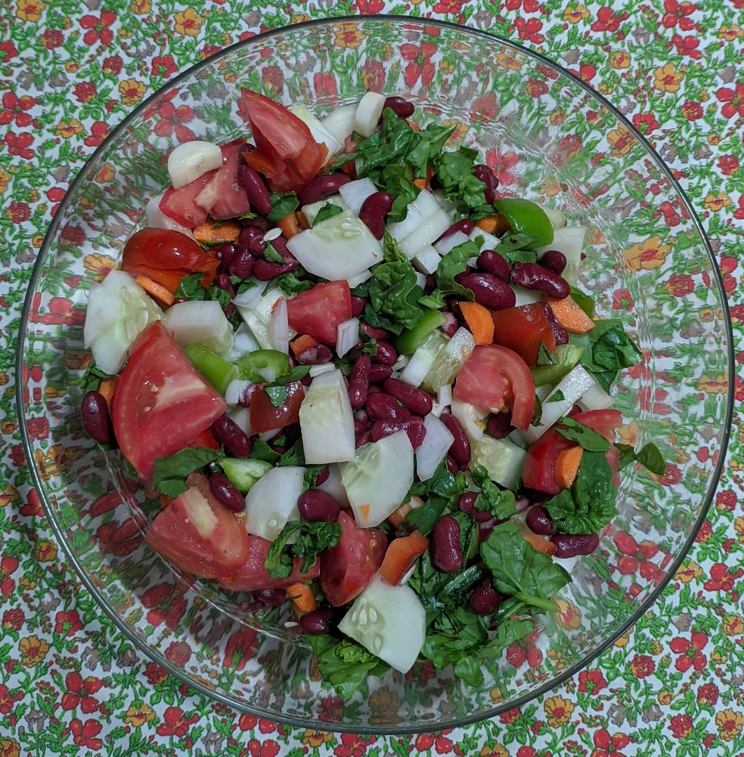 Ensalada de judías pintas (judías rojas) Ensalada de judías pintas (judías rojas)