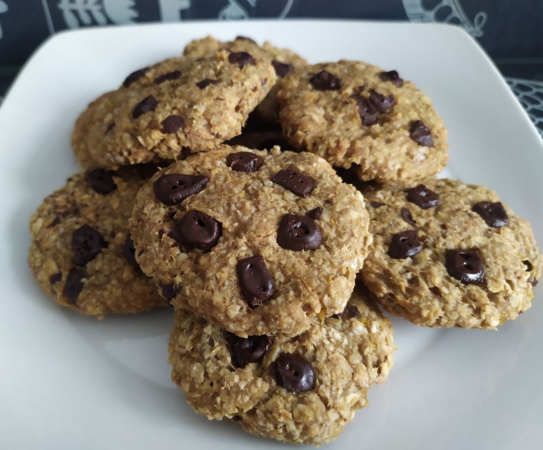 Galletas de avena y plátano 🌾 🍌 🍪 Galletas de avena y plátano 🌾 🍌 🍪