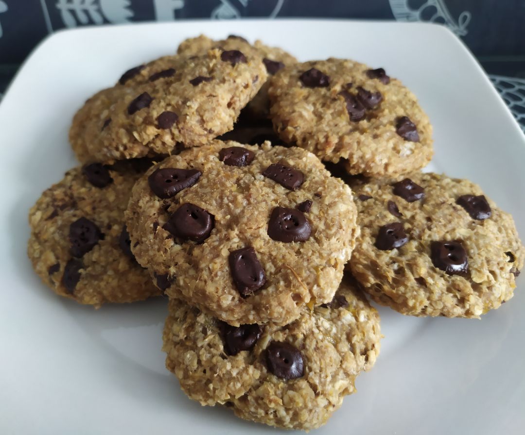 Galletas de avena y plátano 🌾 🍌 🍪