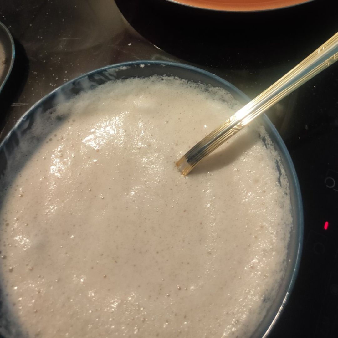 Fluffy pancakes de avena Paso 1 Fluffy pancakes de avena Paso 1
