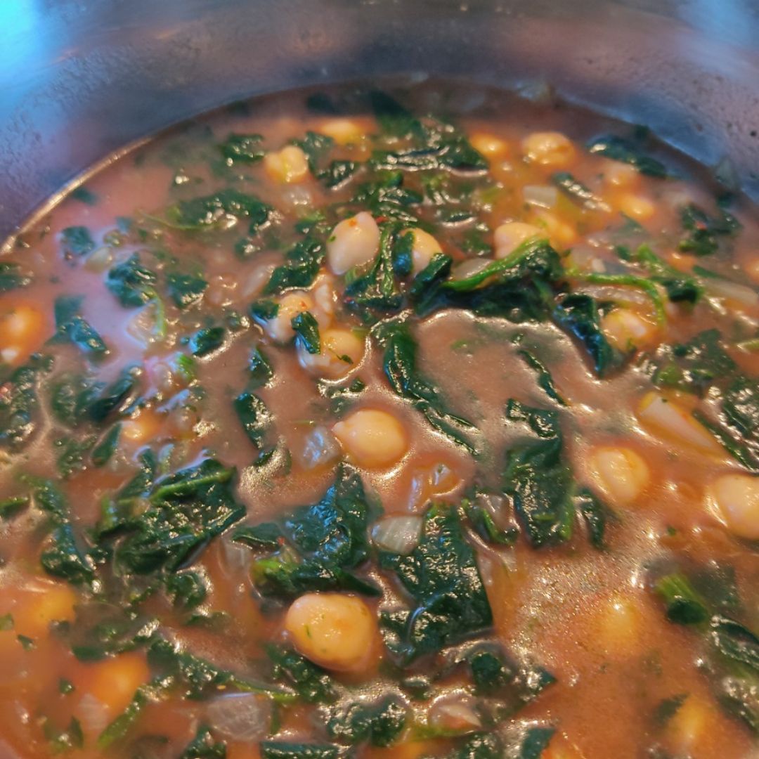 Potaje de garbanzos y espinacas Paso 5 Potaje de garbanzos y espinacas Paso 5