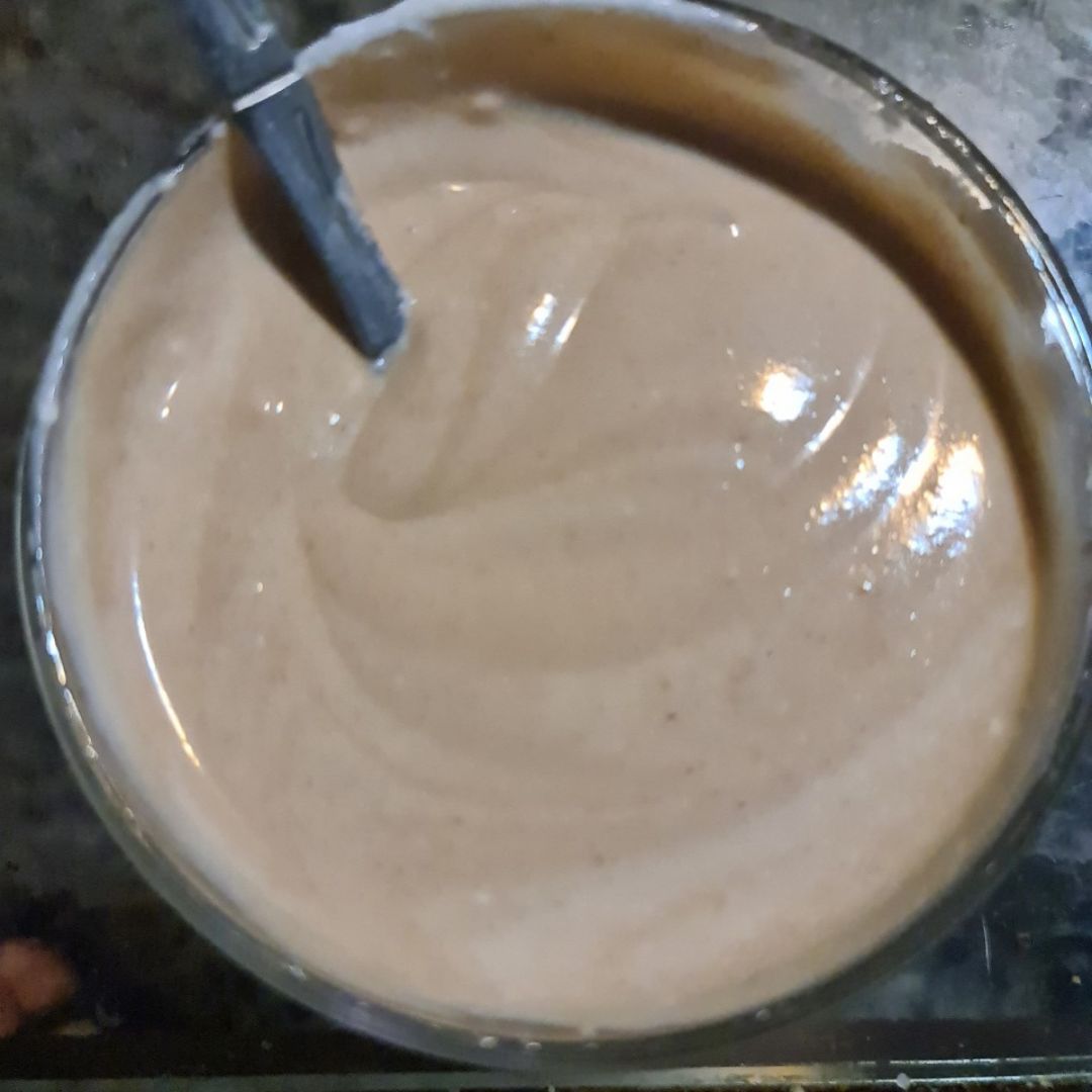 Natillas chocolate y crema cacahuete Natillas chocolate y crema cacahuete