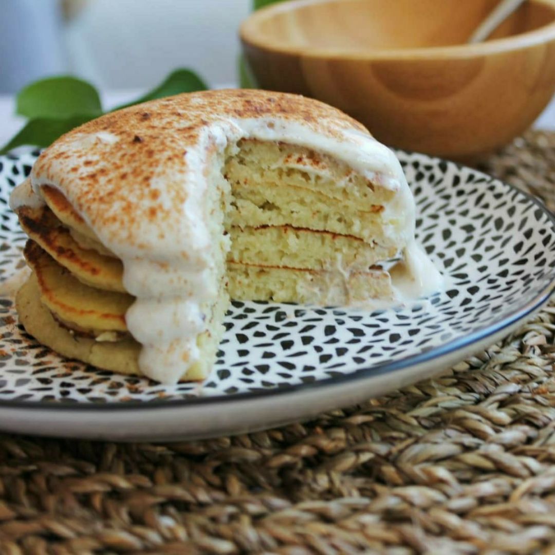 Tortitas de manzana y yogur