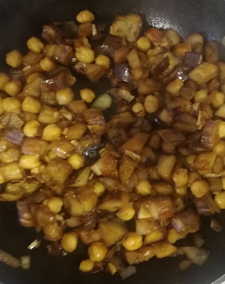 Arroz de berenjena y ajo Paso 3 Arroz de berenjena y ajo Paso 3