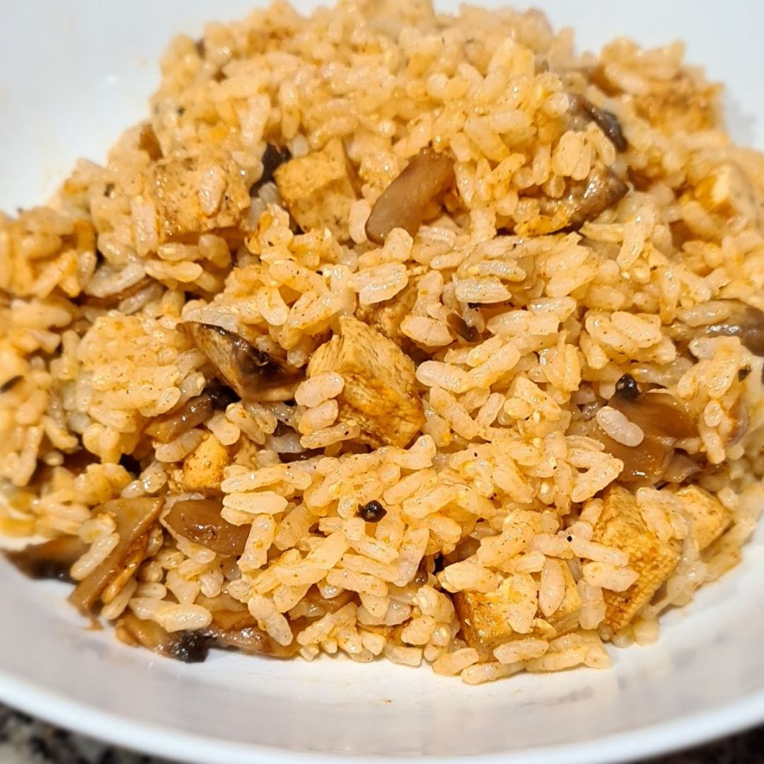 Arroz con tofu y champiñones. 🍄 Paso 5 Arroz con tofu y champiñones. 🍄 Paso 5