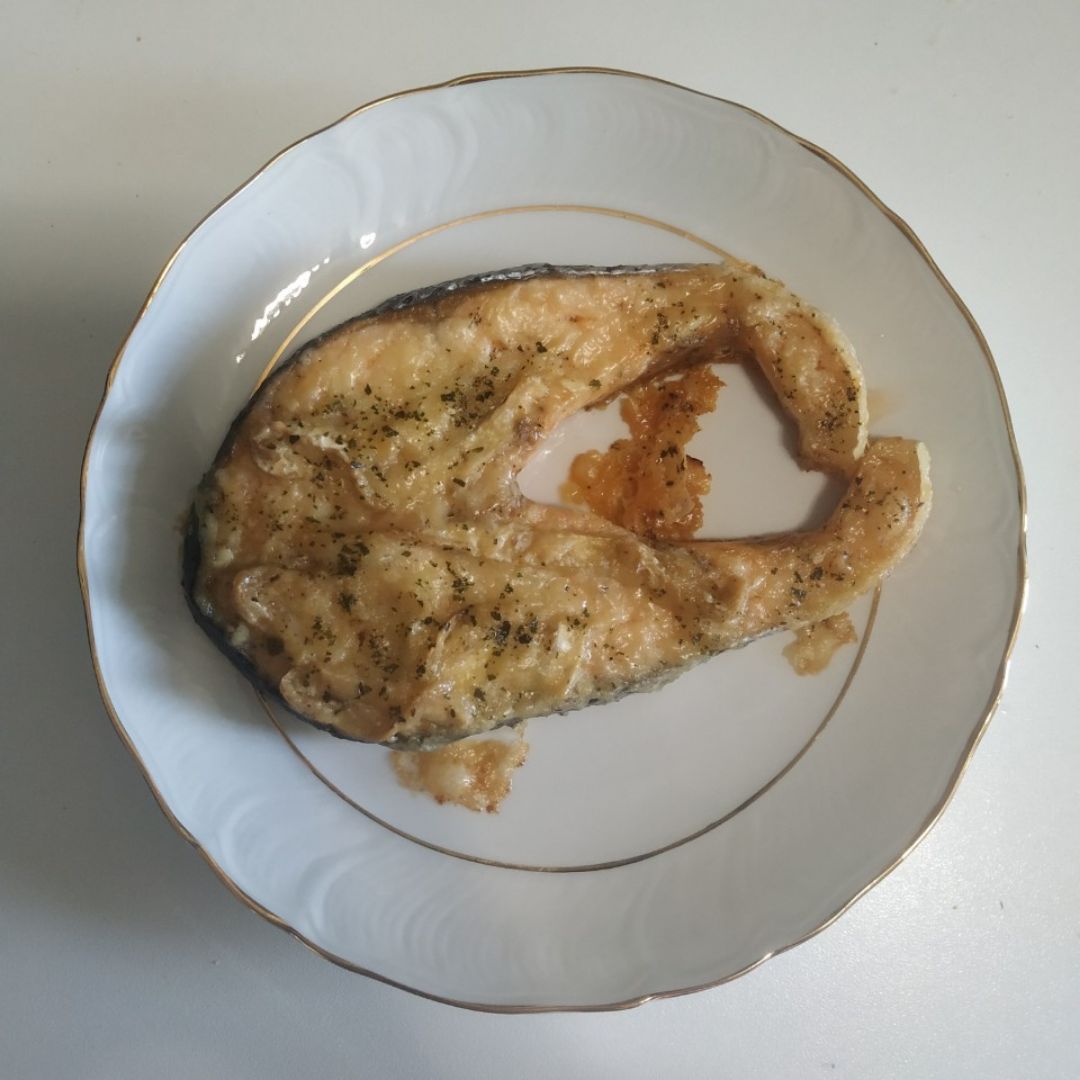 Salmón con queso de cabra al horno Salmón con queso de cabra al horno