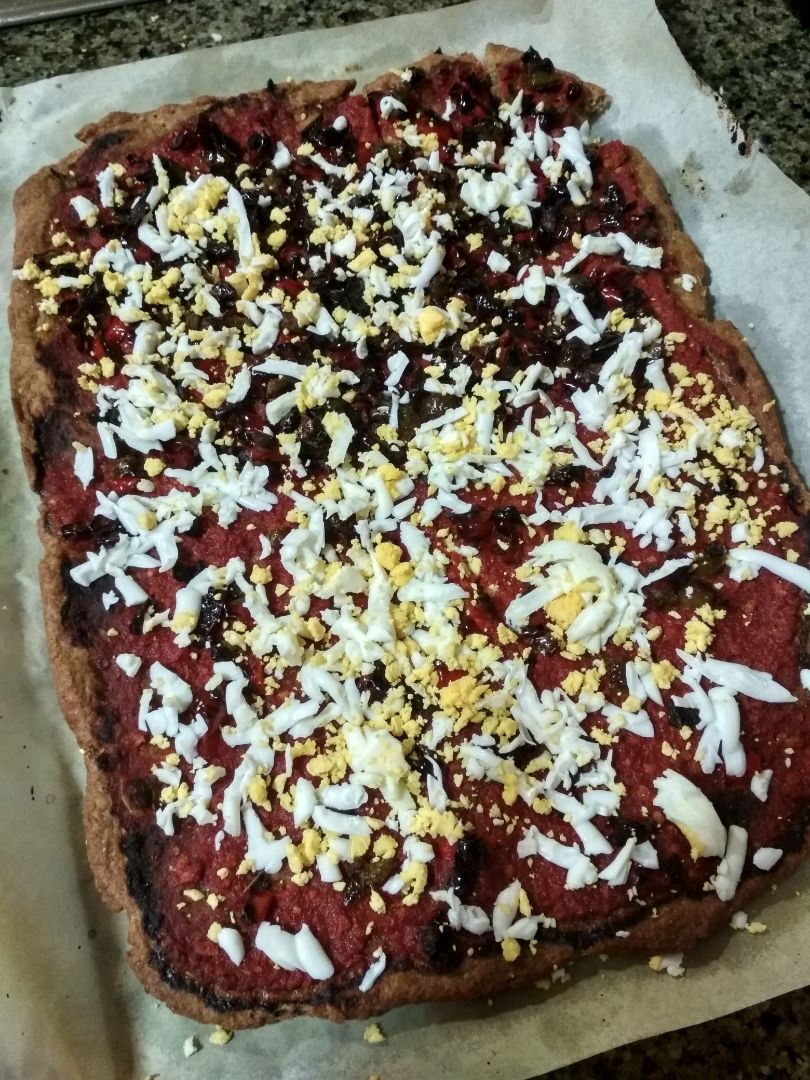 Coca de pimiento y tomate Coca de pimiento y tomate
