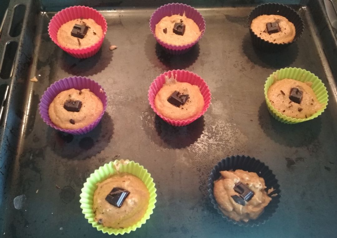 Magdalenas 🥕zanahoria y avena  Paso 3