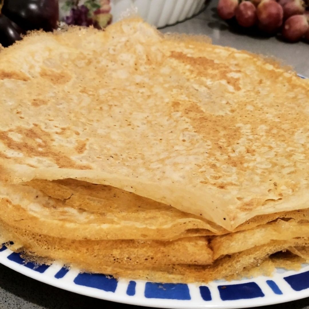 Filloas de harina de castaña Filloas de harina de castaña