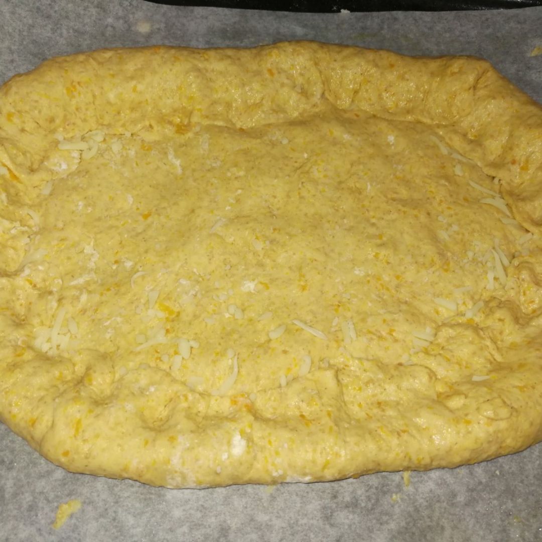 Pizza con base de calabaza Paso 0 Pizza con base de calabaza Paso 0