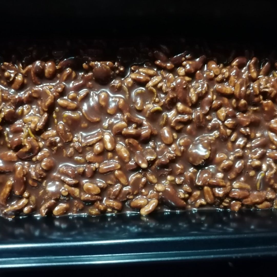 Turrón ó tableta de chocolate estilo SUCHAR sin azúcares, sin edulcorantes...  Paso 1