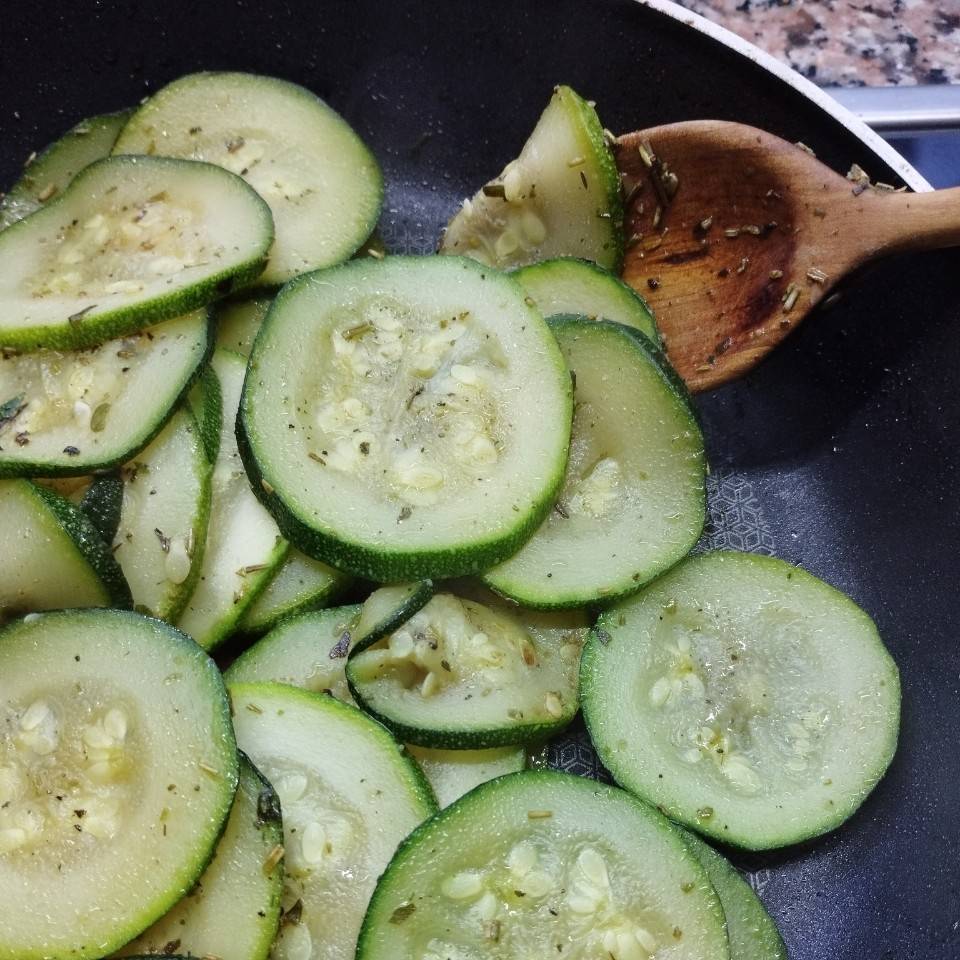 Calabacín a la sartén Calabacín a la sartén
