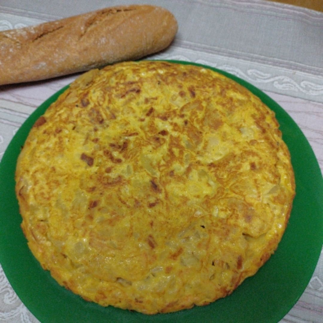Tortilla de patatas con cebolla Tortilla de patatas con cebolla