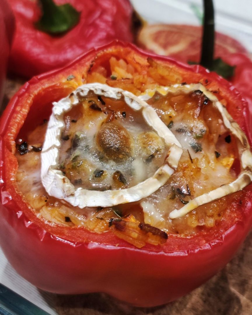 Pimientos rellenos de arroz 🫑🍚 Pimientos rellenos de arroz 🫑🍚