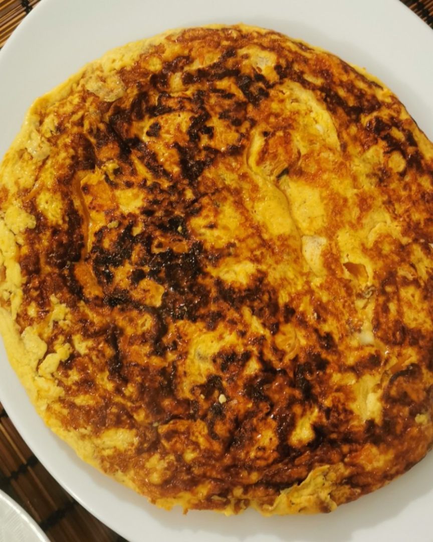 Tortilla de Calabaza, Mozarella y Cebolla Tortilla de Calabaza, Mozarella y Cebolla