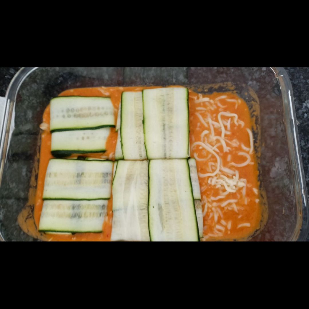 Canelones de calabacín Paso 1 Canelones de calabacín Paso 1