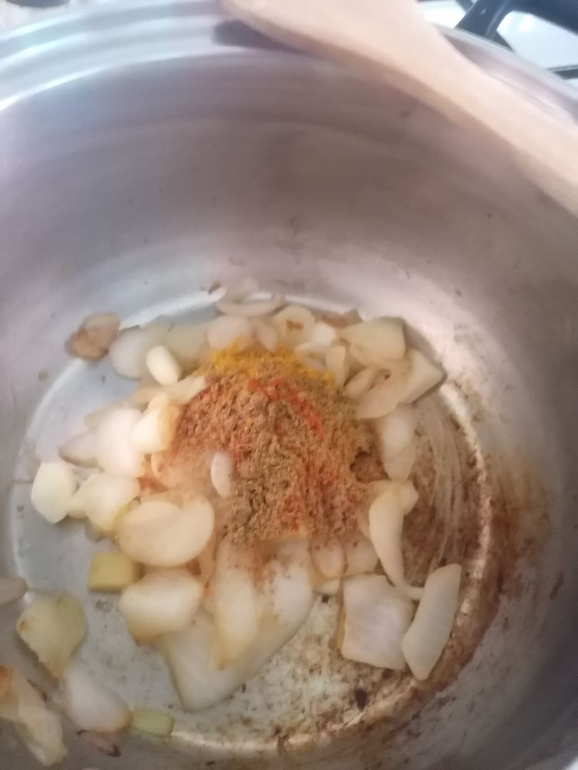 Chana masala Paso 1 Chana masala Paso 1