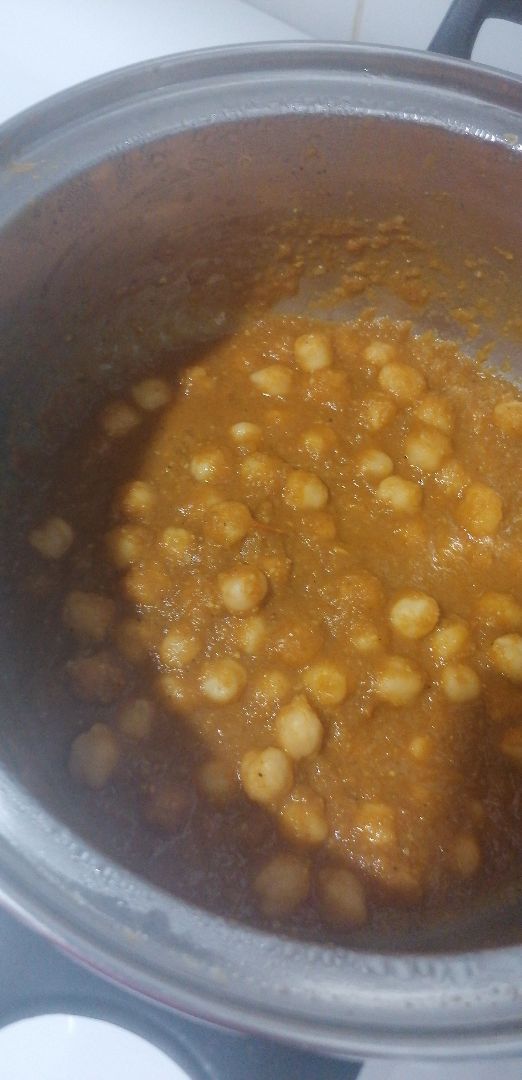 Chana masala Paso 3 Chana masala Paso 3
