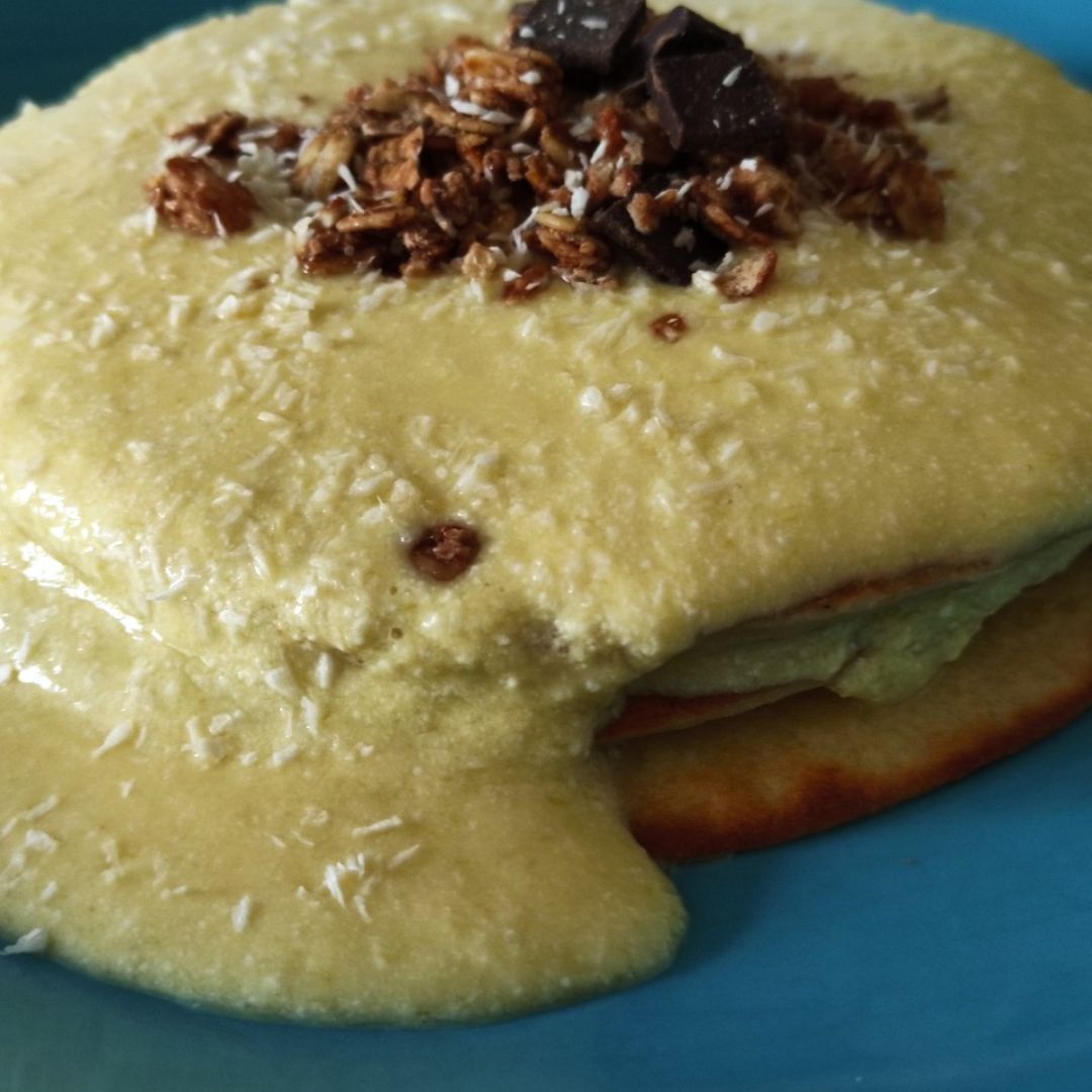 Tortitas con mango Tortitas con mango