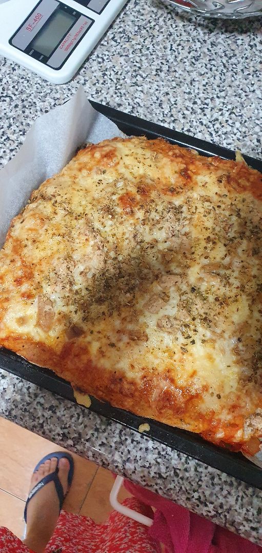 Pizza facil de Harina integral 