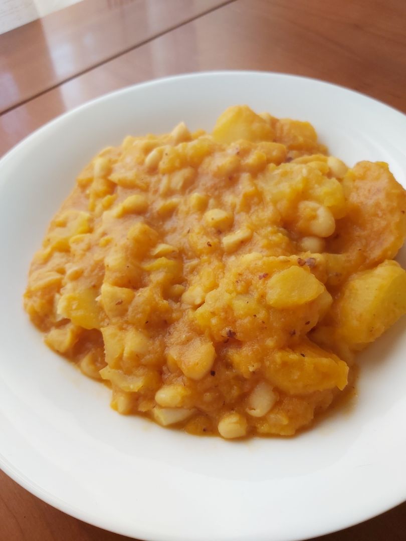 Potaje de calabaza y alubias Potaje de calabaza y alubias