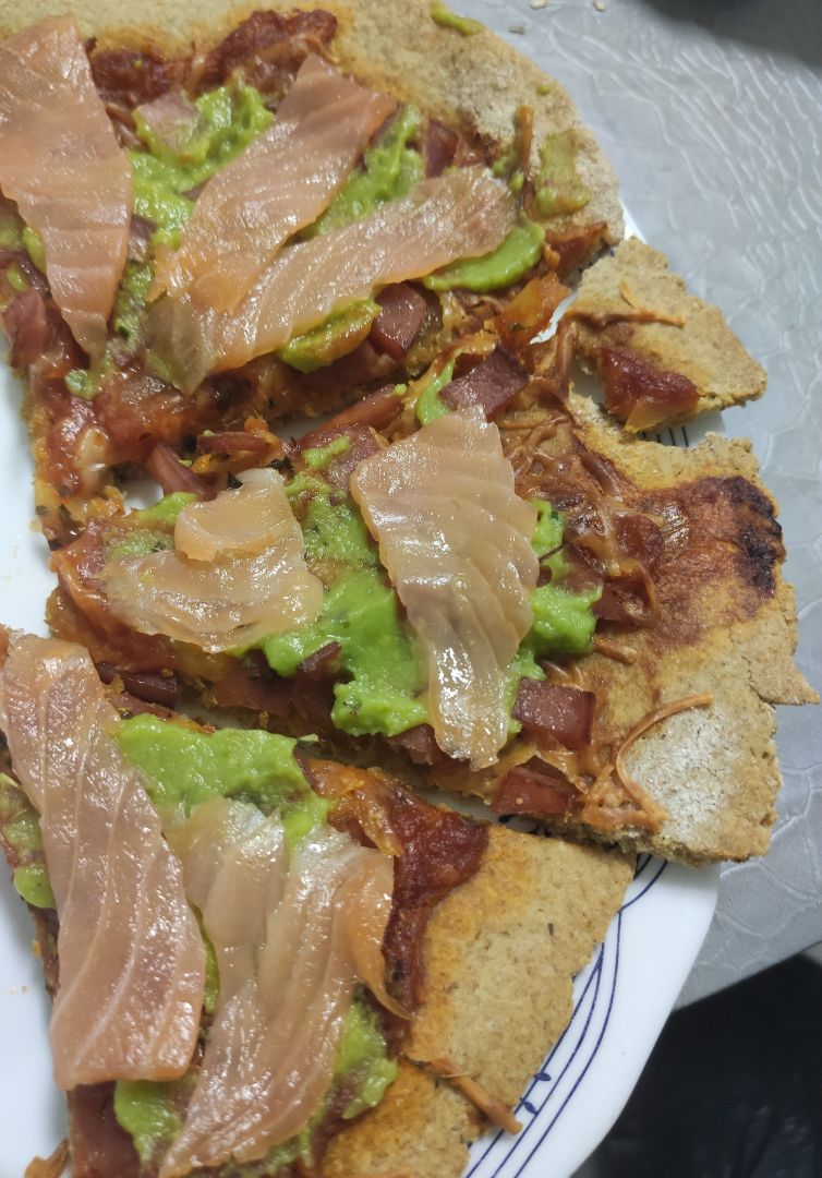 Pizza con base de avena Pizza con base de avena