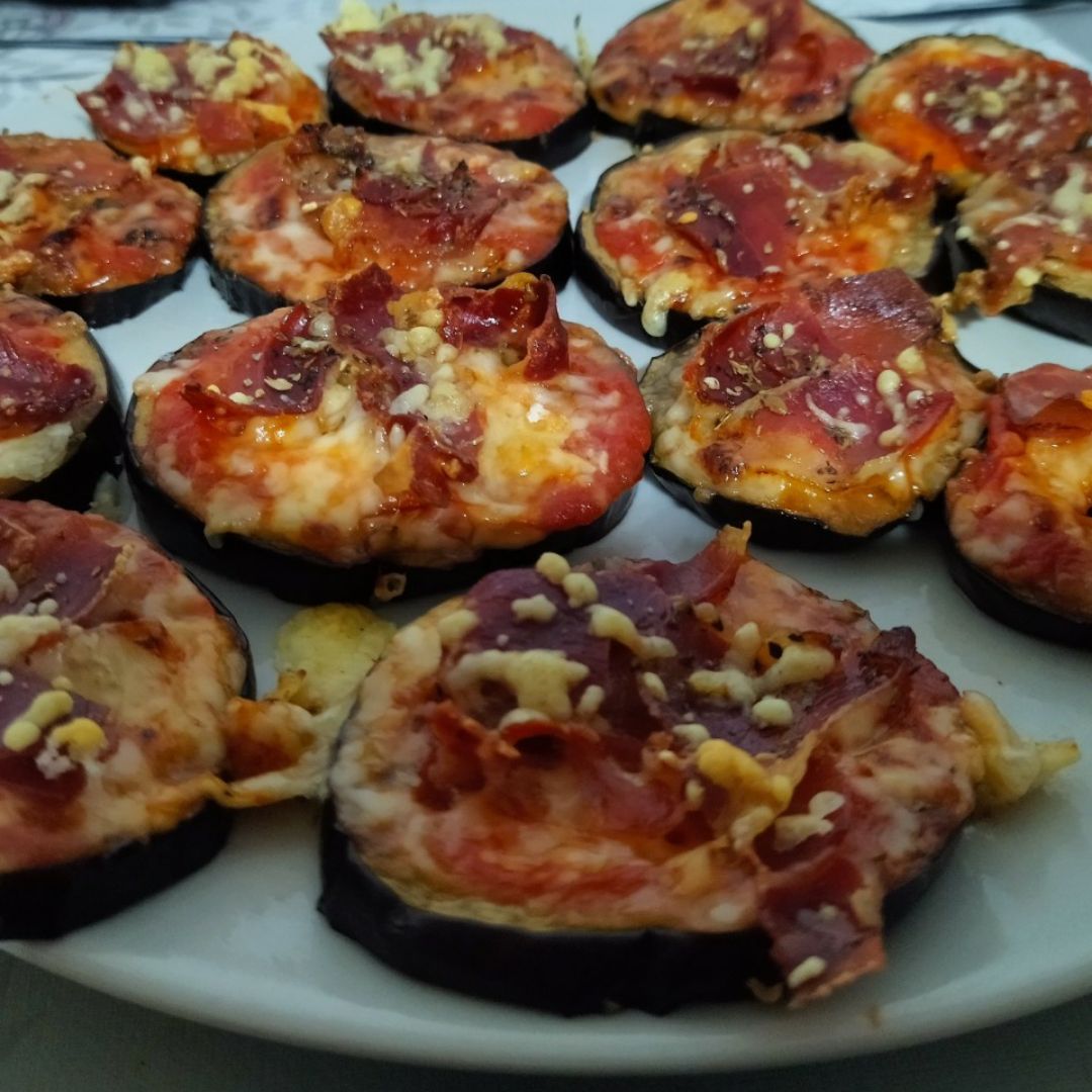 Pizza de berenjenas Pizza de berenjenas