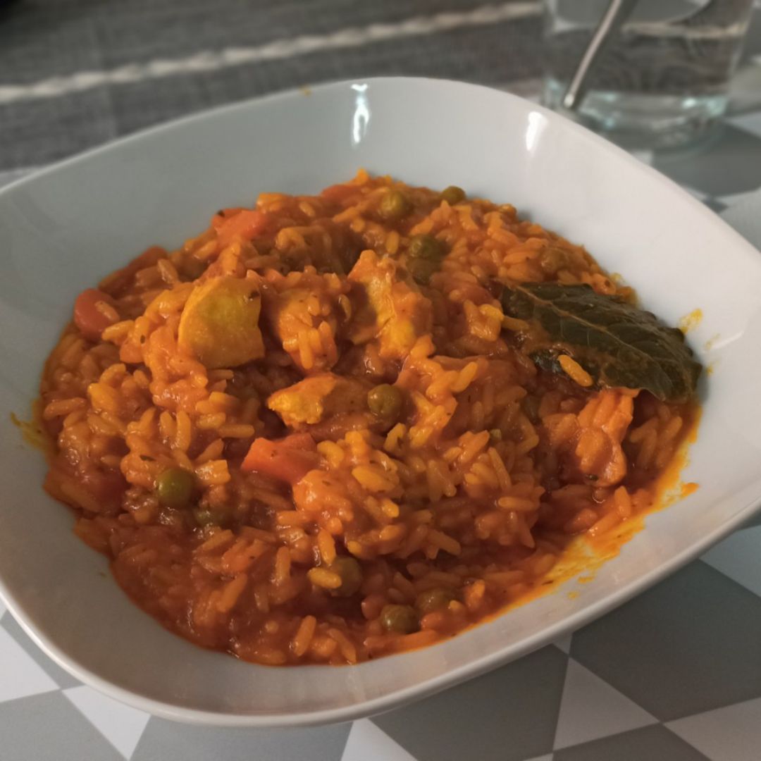 Arroz meloso con pollo Arroz meloso con pollo