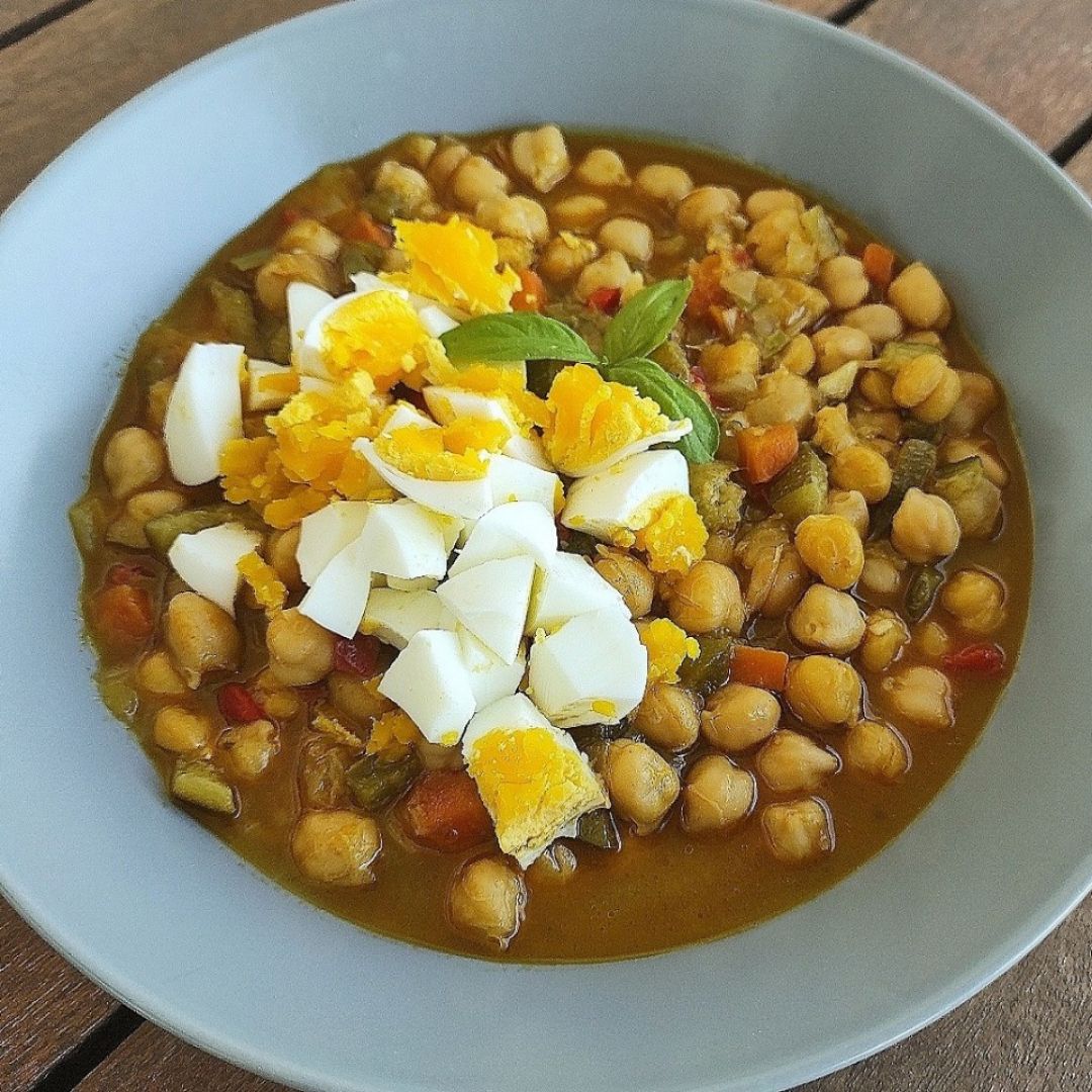 Guiso de garbanzos al curry 🌟 Guiso de garbanzos al curry 🌟