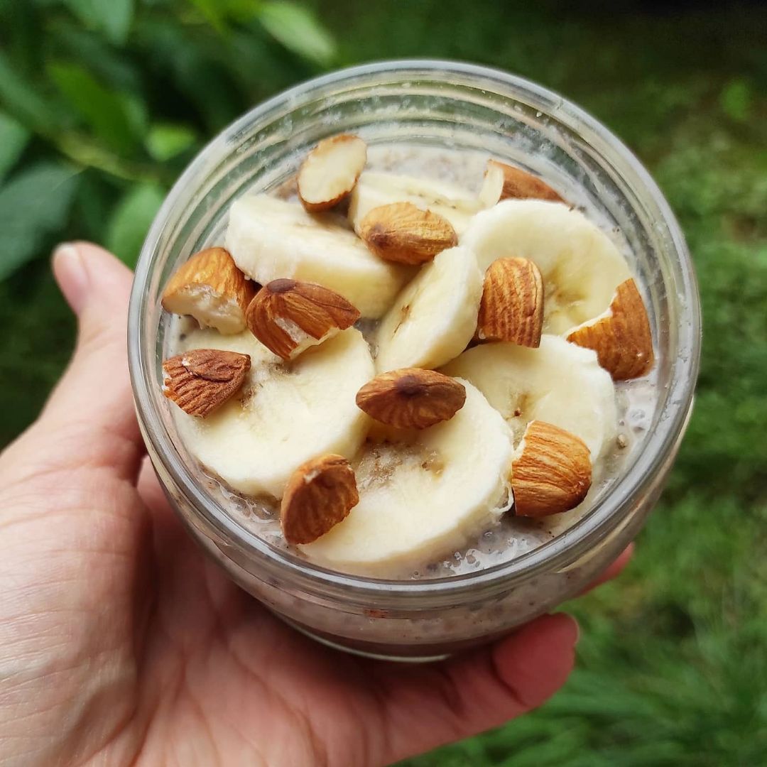 Pudding de chía y banana Paso 1 Pudding de chía y banana Paso 1