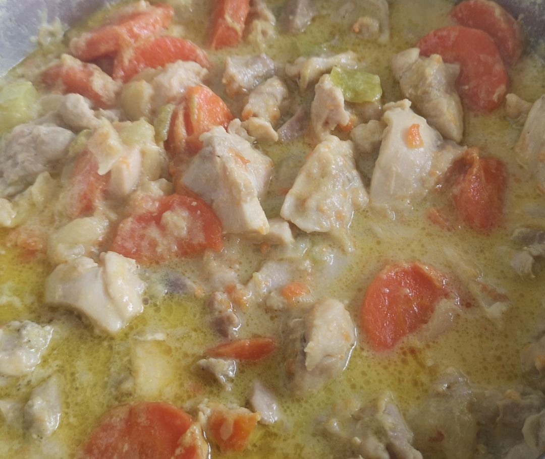 Pollo con verduras al curry Pollo con verduras al curry