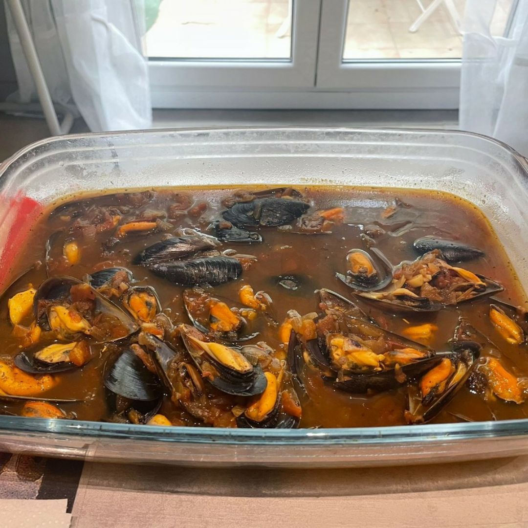 Mejillones a la marinera Paso 7 Mejillones a la marinera Paso 7